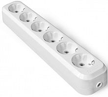 Колодка удлинителя с заземлением UNIVersal 6-м 16А 3500Вт белый фото Колодка удлинителя с заземлением UNIVersal 6-м 16А 3500Вт белый картинка